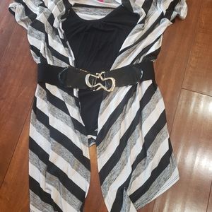 Heart Soul Short Sleeve Top W/ Belt